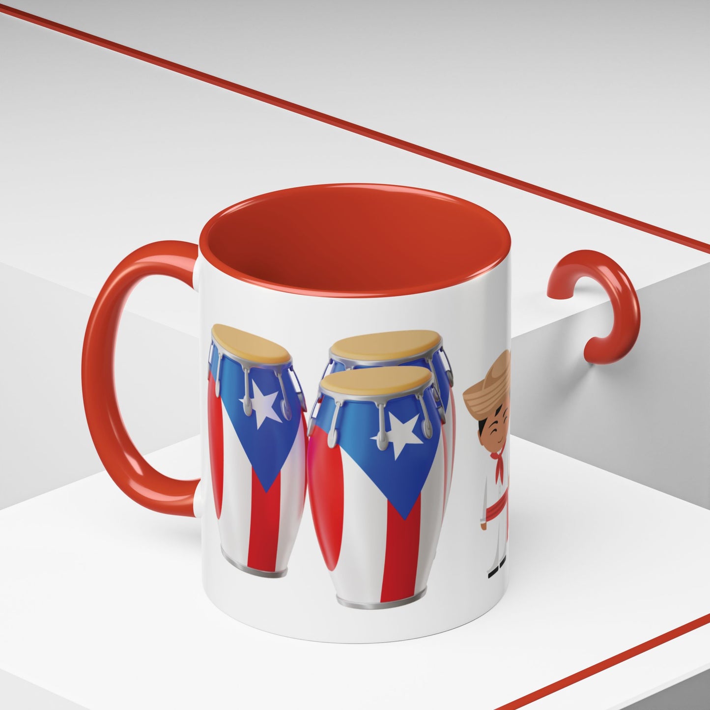 Puerto Rico Conga Mug | Jibarito Boricua Coffee Cup 11oz | MUGSCITY23