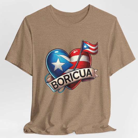 CAMISETAS PR UNISEX PUERTO RICO BORICUA SHIRT Tan | 4EVERBORICUA