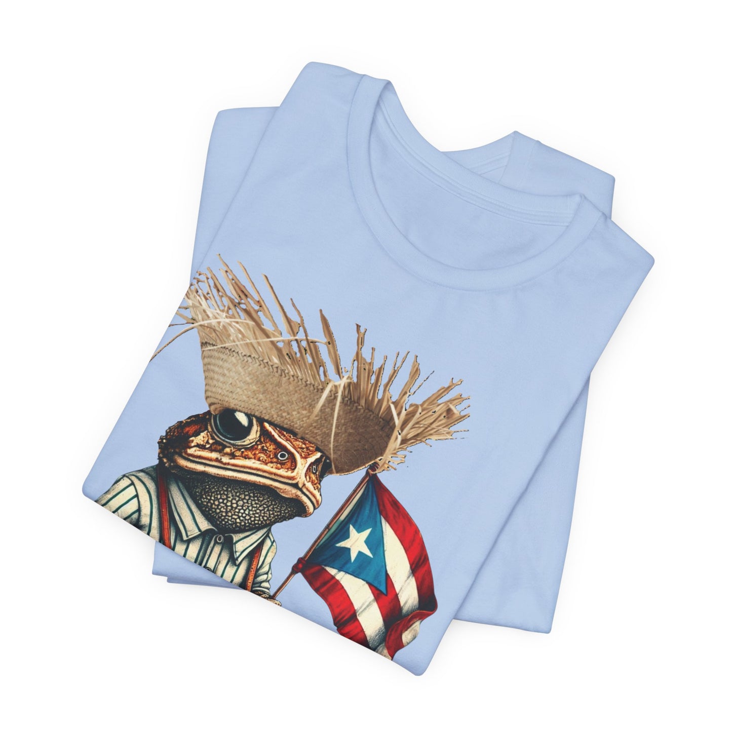ACHO PR ES OTRA COSA SAPO CONCHO Camisetas Puerto Rico Shirts Baby Blue | 4EVERBORICUA