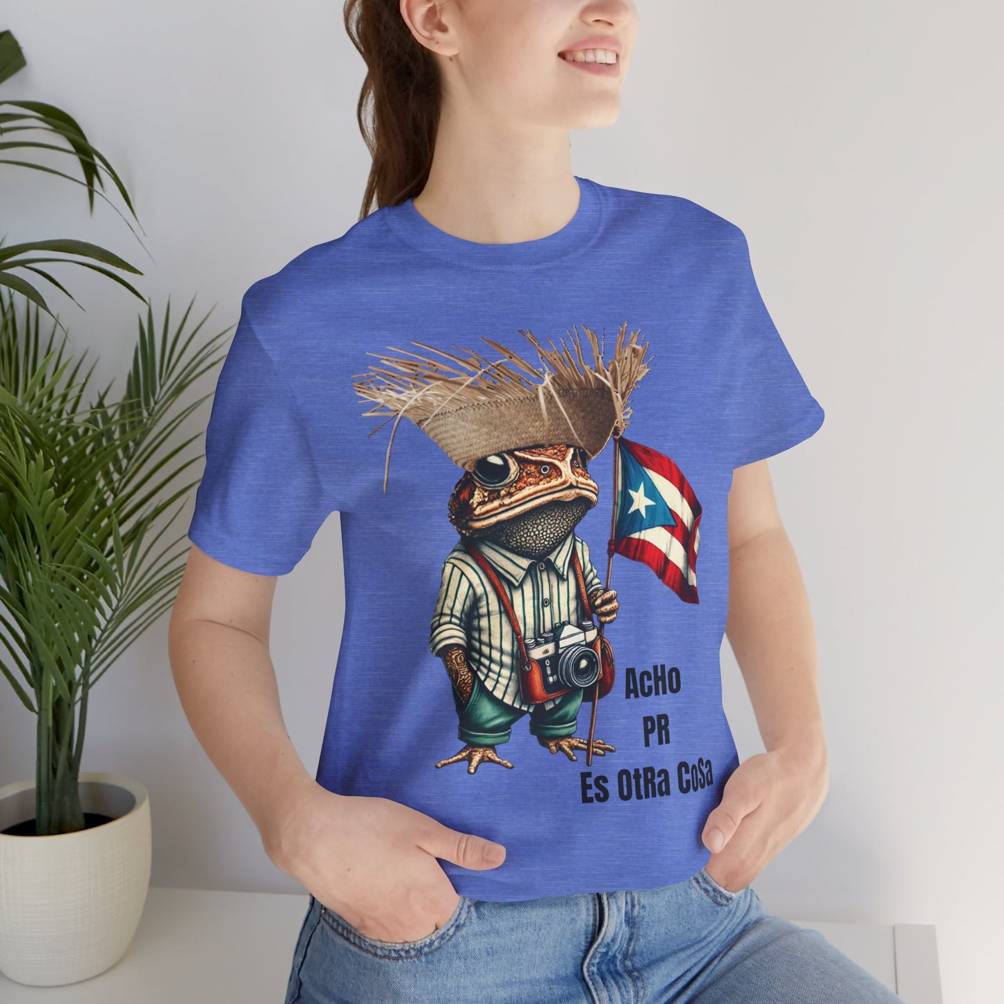 ACHO PR ES OTRA COSA SAPO CONCHO Camisetas Puerto Rico Shirts Blue | 4EVERBORICUA