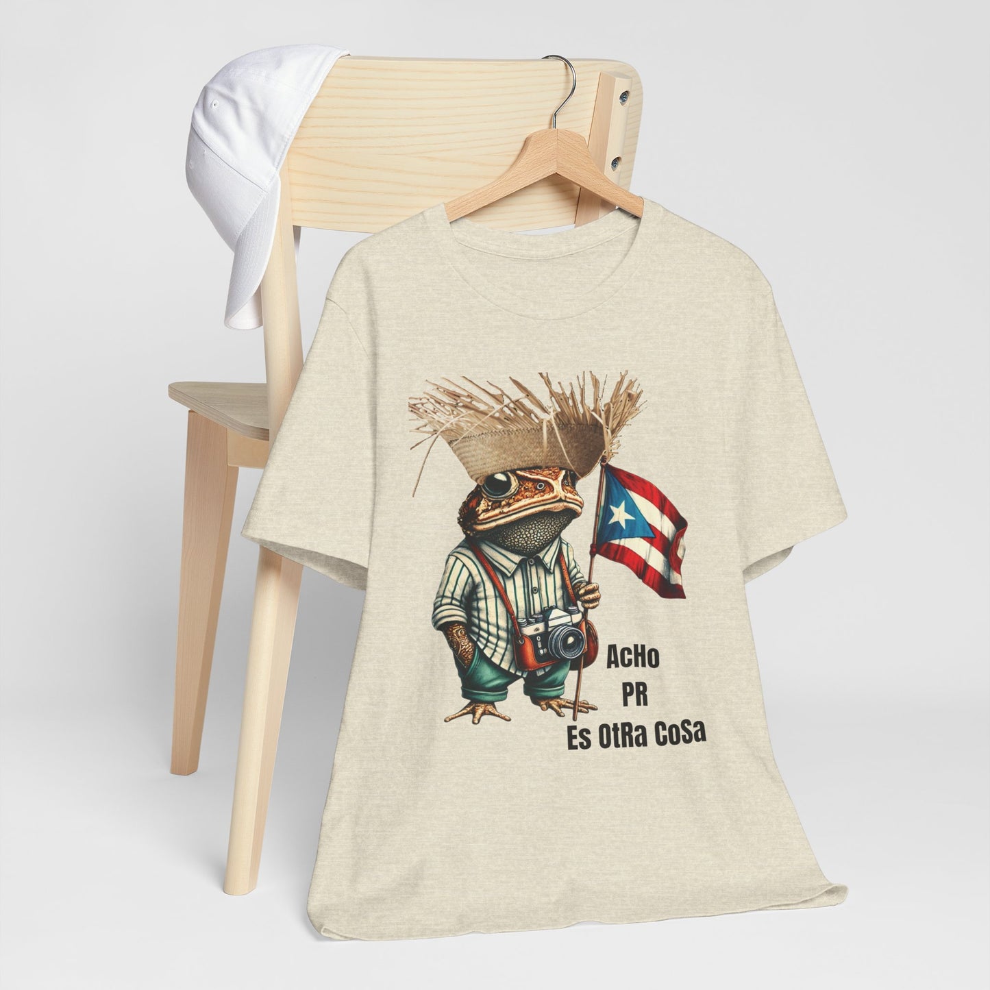 ACHO PR ES OTRA COSA SAPO CONCHO Camisetas Puerto Rico Shirts Unisex Natural| 4EVERBORICUA