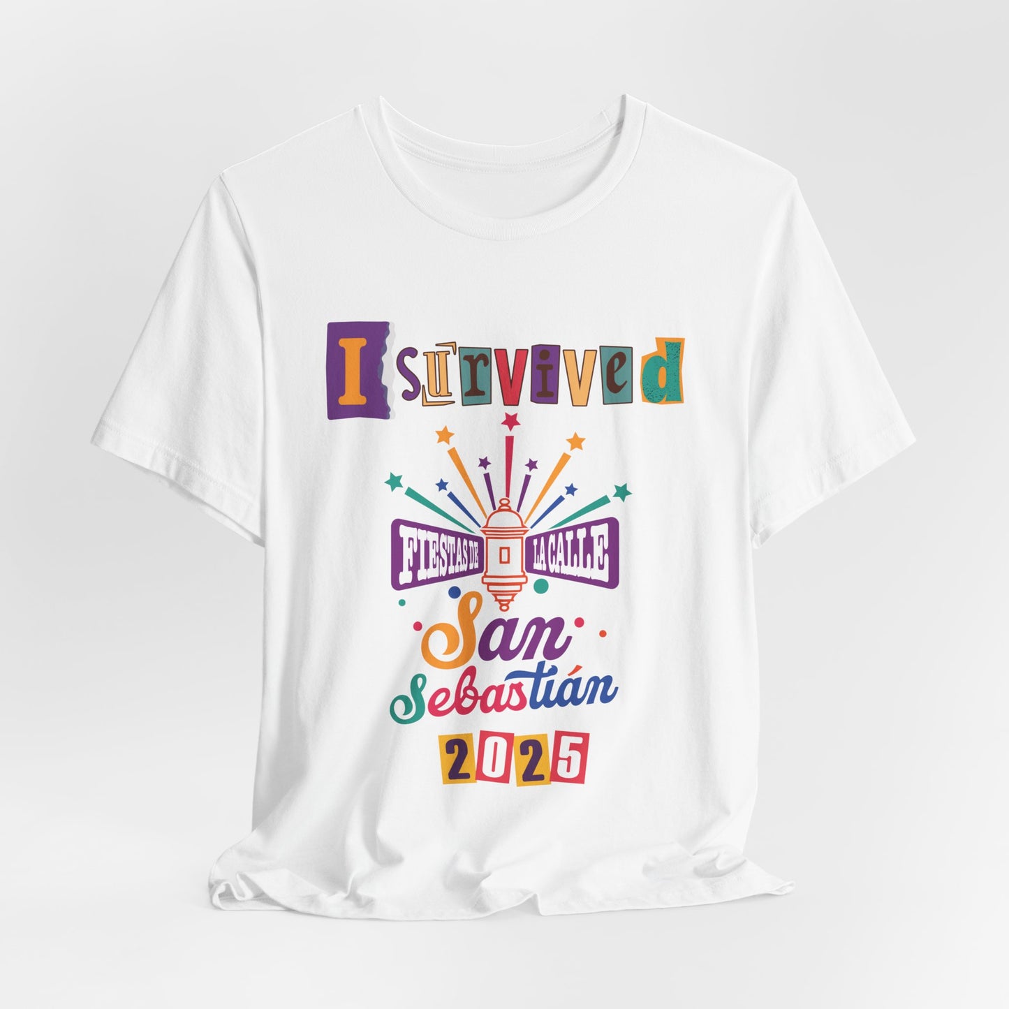 CAMISETAS PR UNISEX I SURVIVED FIESTAS DE LA SANSE 2025 T-Shirt Many Colors