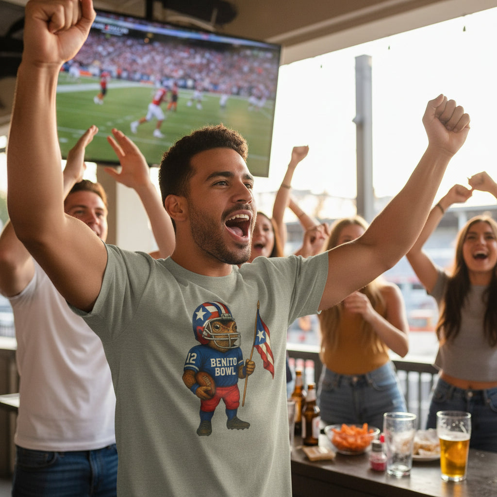 Trending! BENITO BOWL Puerto Rico Sapo Concho Shirt | Exclusive 4everBoricua™ Design | Unisex Tee | Different Colors