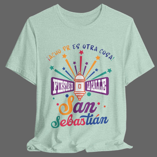 Camiseta Unisex ACHO PR Es Otra Cosa SANSE 2026 Puerto Rico PR Shirts Fiestas de la Calle San Sebastián Mint | 4everBoricua