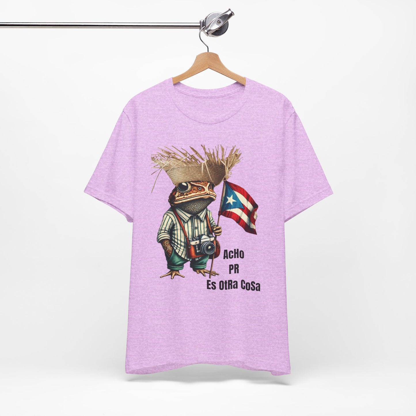 ACHO PR ES OTRA COSA SAPO CONCHO Camisetas Puerto Rico Shirts Lilac | 4EVERBORICUA
