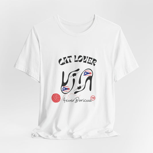 CAMISETA PR UNISEX PUERTO RICAN CAT LOVER T-SHIRT | 4EVERBORICUA