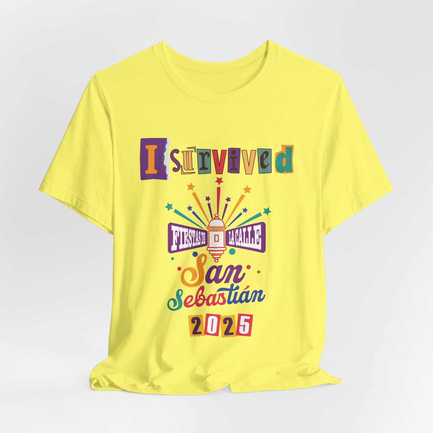 CAMISETAS PR UNISEX I SURVIVED FIESTAS DE LA SANSE 2025 T-Shirt Many Colors