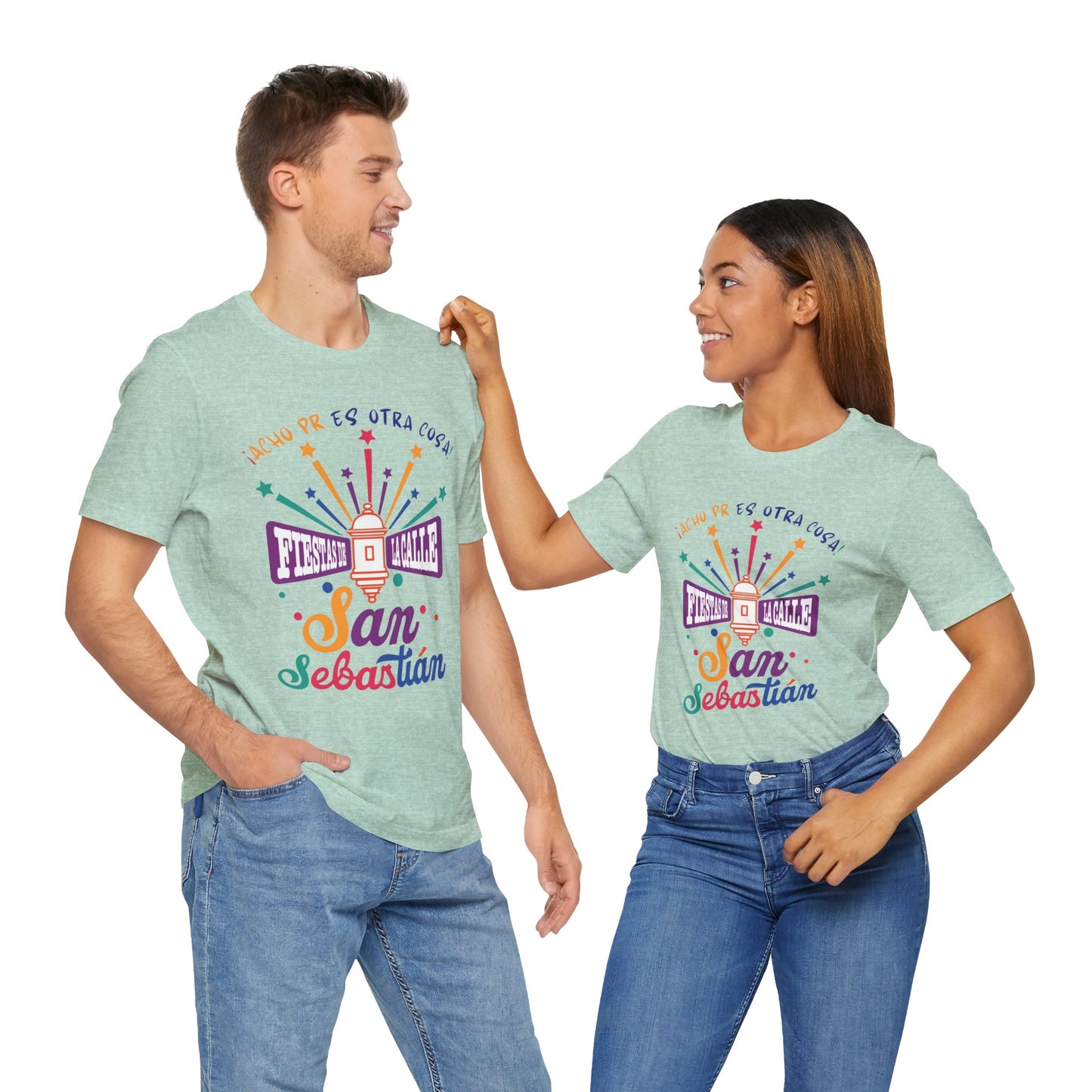 Camiseta Unisex ACHO PR Es Otra Cosa SANSE 2026 Puerto Rico PR Shirts Fiestas de la Calle San Sebastián Mint | 4everBoricua