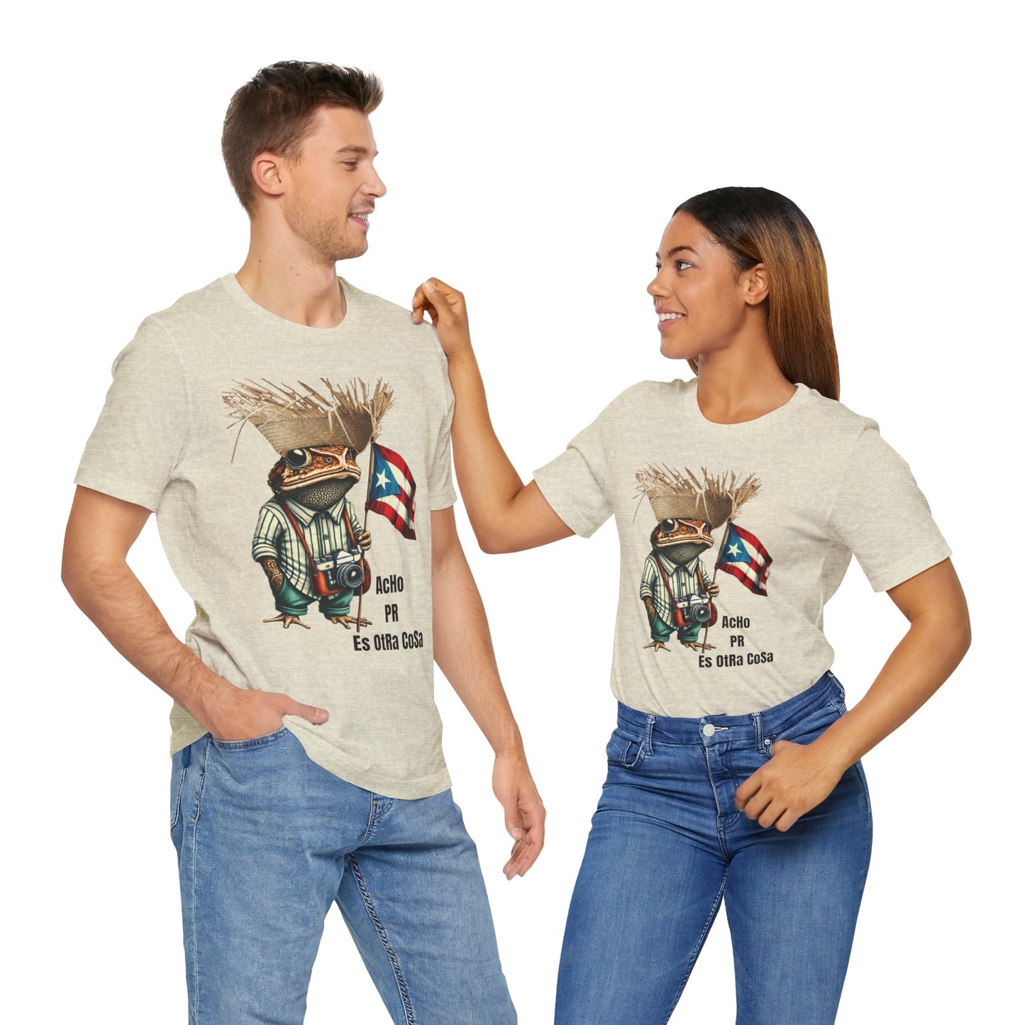 ACHO PR ES OTRA COSA SAPO CONCHO Camisetas Puerto Rico Shirts Unisex Natural| 4EVERBORICUA