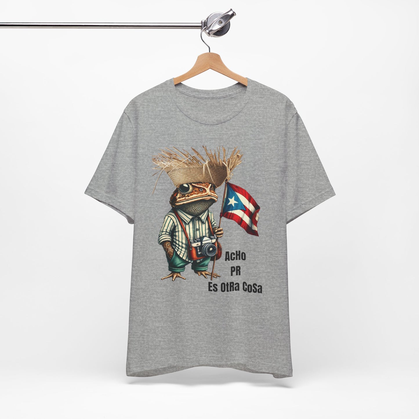 ACHO PR ES OTRA COSA SAPO CONCHO Camisetas Puerto Rico Shirts Unisex Gris | 4EVERBORICUA