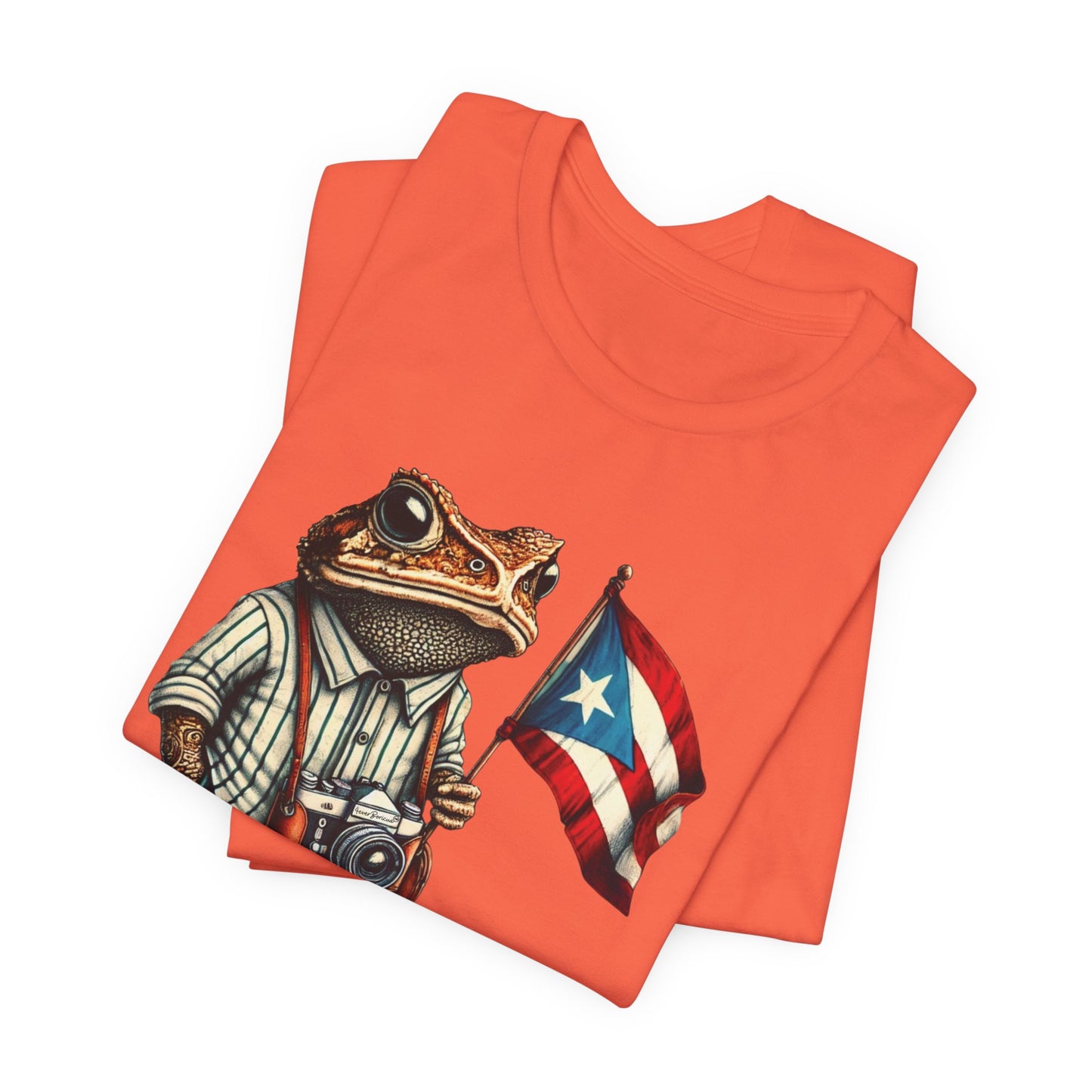 Camiseta PUERTO RICO Unisex Coral SAPO CONCHO DTMF T-shirt |4EVERBORICUA