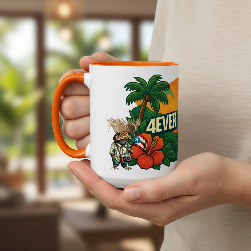 Special Edition 15oz. Taza 4everBoricua Brand Puerto Rico Sapo Concho Mug | Diseño Exclusivo 4EVERBORICUA