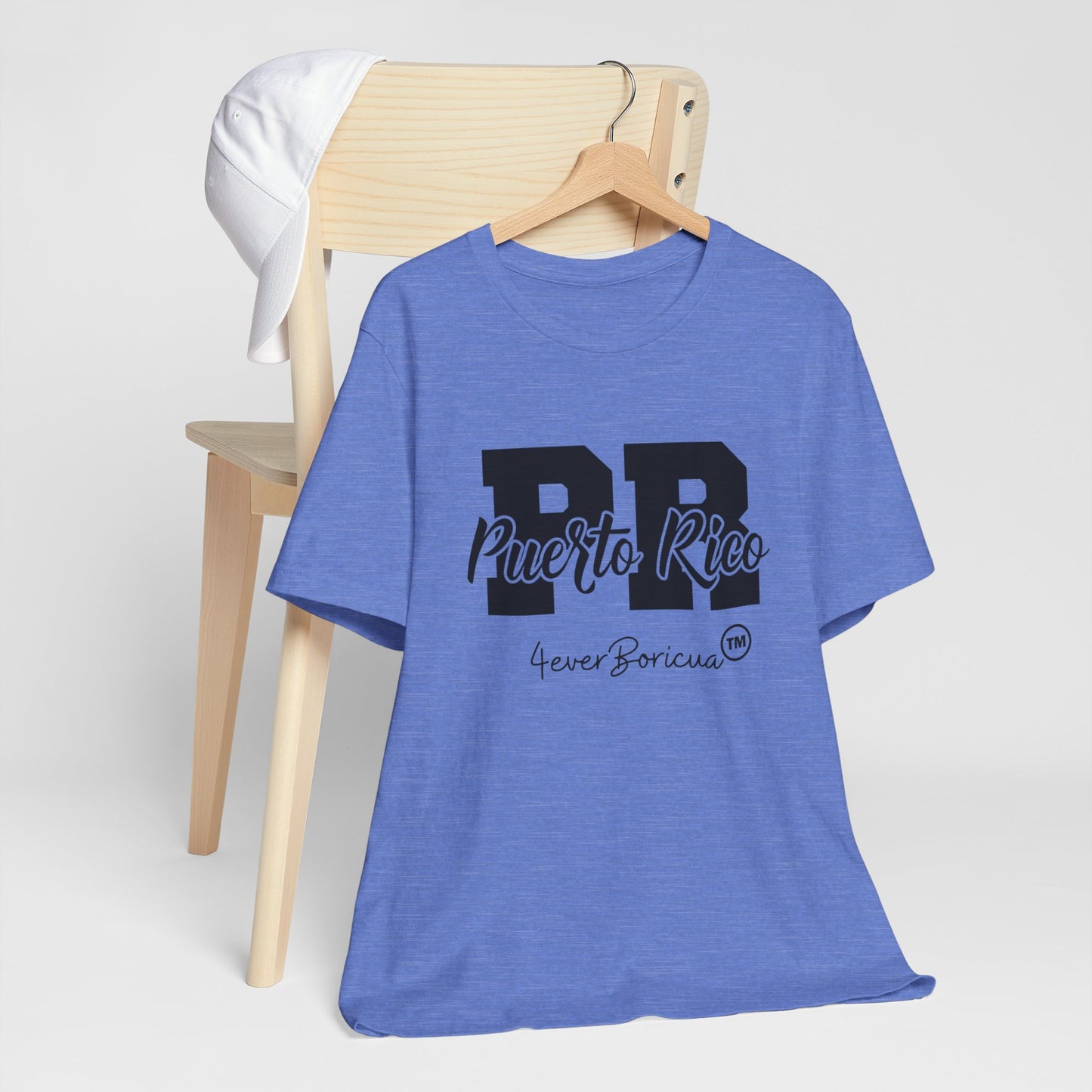 CAMISETAS PR PUERTO RICO UNISEX BLUE COLOR T-SHIRT | 4EVERBORICUA