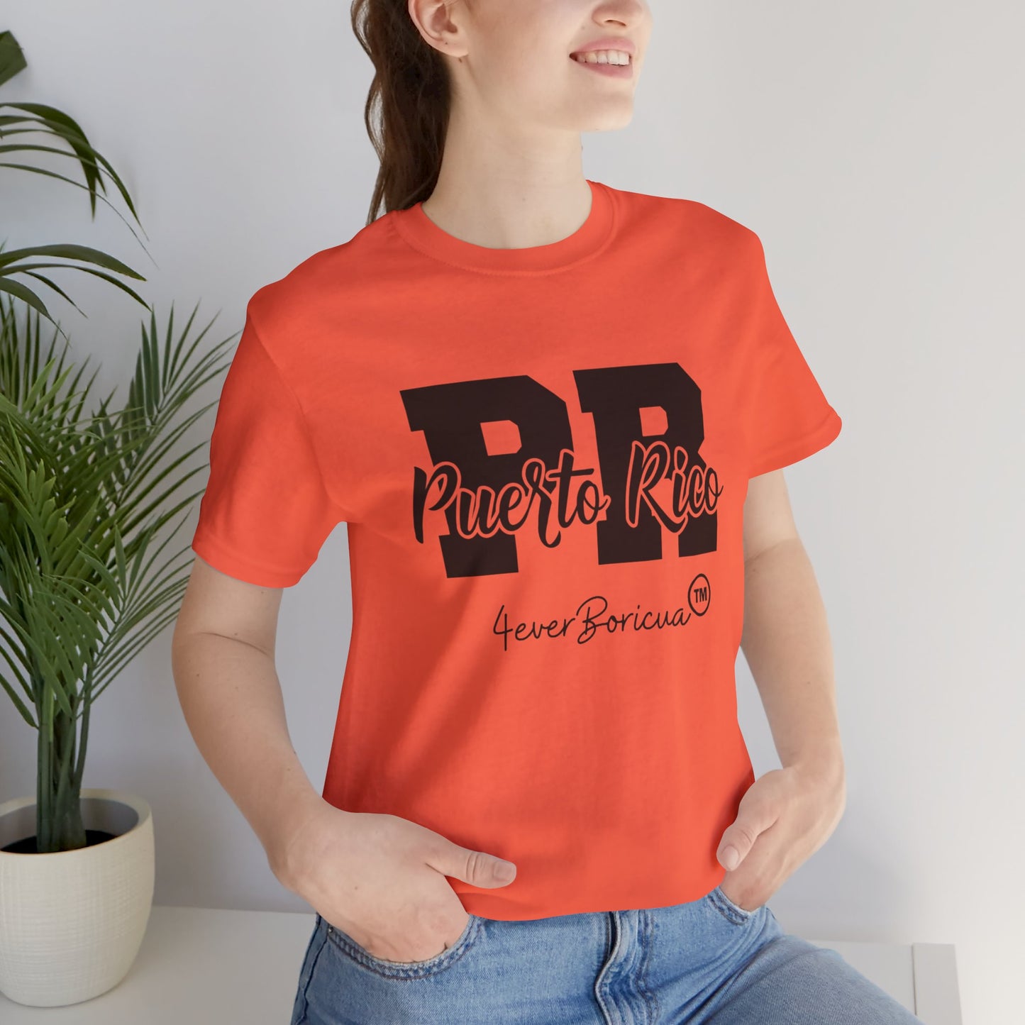 CAMISETAS PR PUERTO RICO UNISEX CORAL COLOR T-SHIRT | 4EVERBORICUA