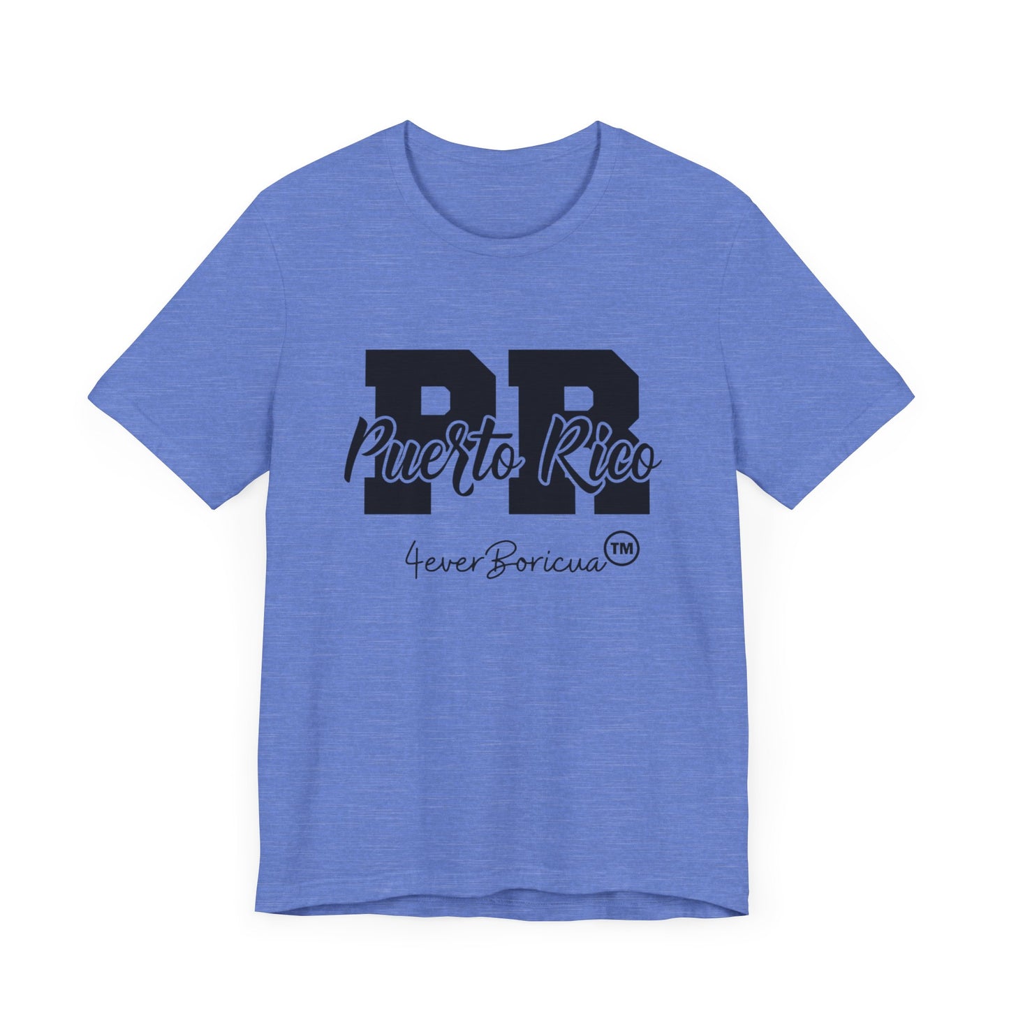 CAMISETAS PR PUERTO RICO UNISEX BLUE COLOR T-SHIRT | 4EVERBORICUA