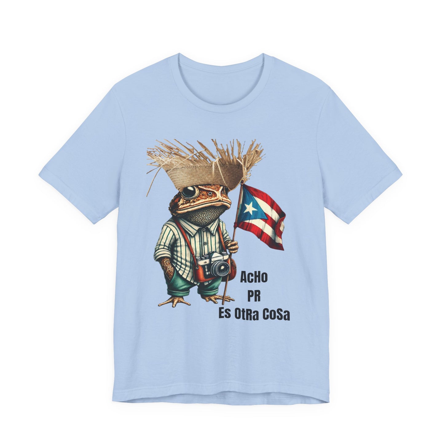 ACHO PR ES OTRA COSA SAPO CONCHO Camisetas Puerto Rico Shirts Baby Blue | 4EVERBORICUA