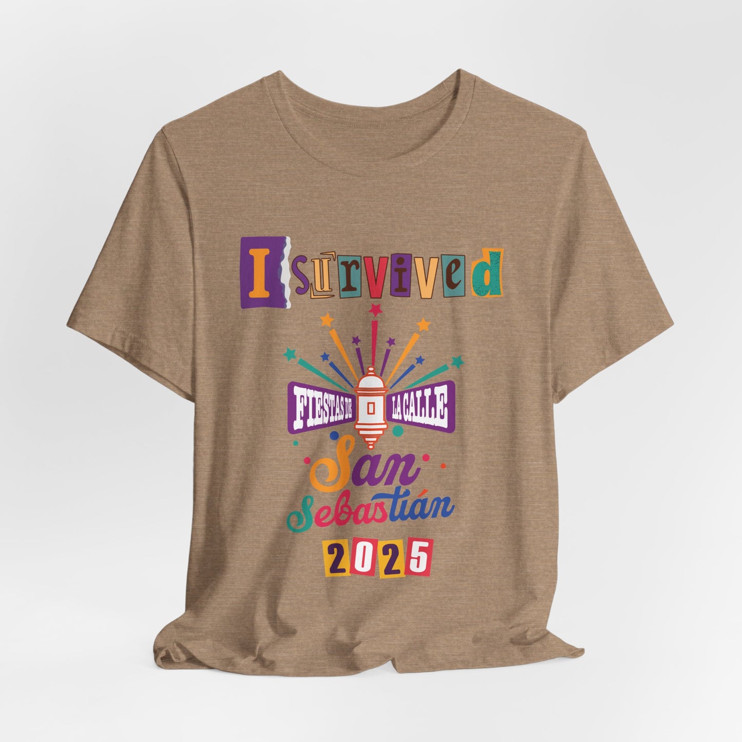 CAMISETAS PR UNISEX I SURVIVED FIESTAS DE LA SANSE 2025 T-Shirt Many Colors