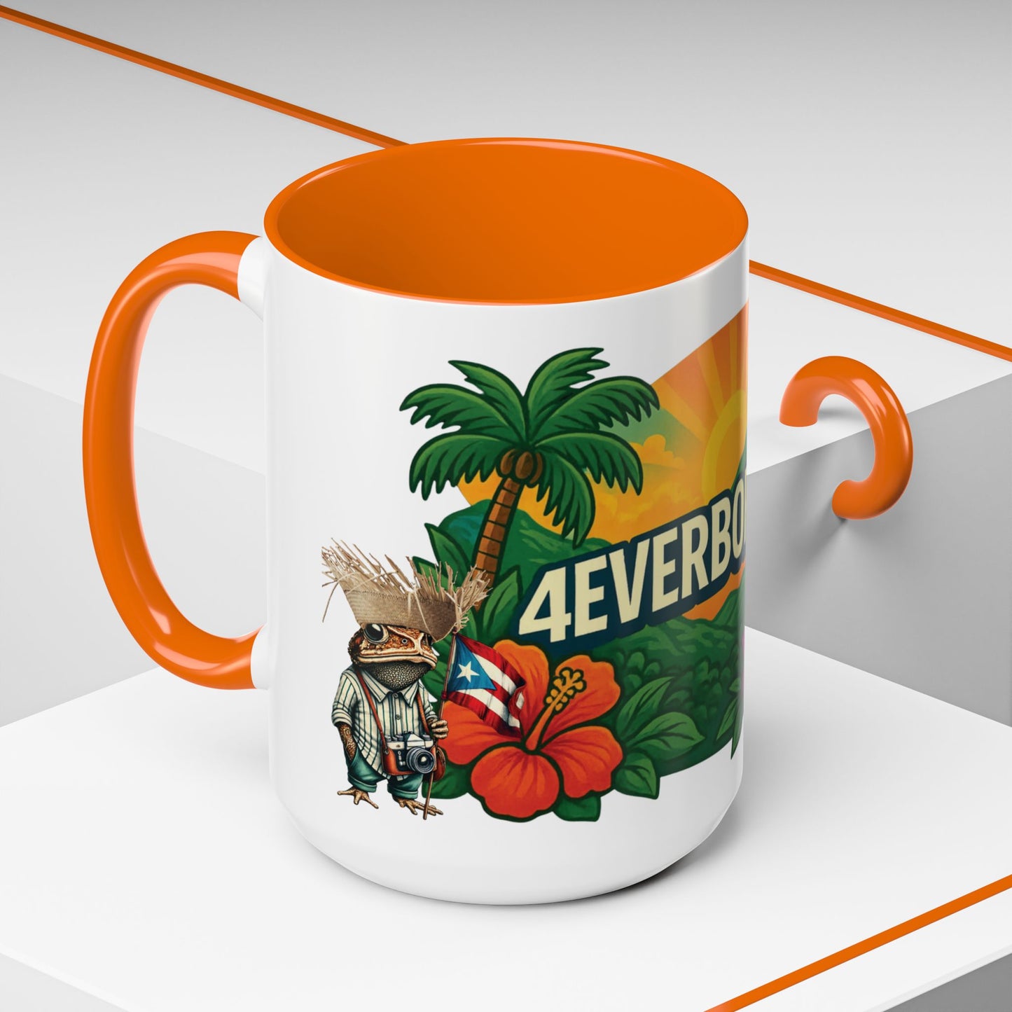 Special Edition 15oz. Taza 4everBoricua Brand Puerto Rico Sapo Concho Mug | Diseño Exclusivo 4EVERBORICUA