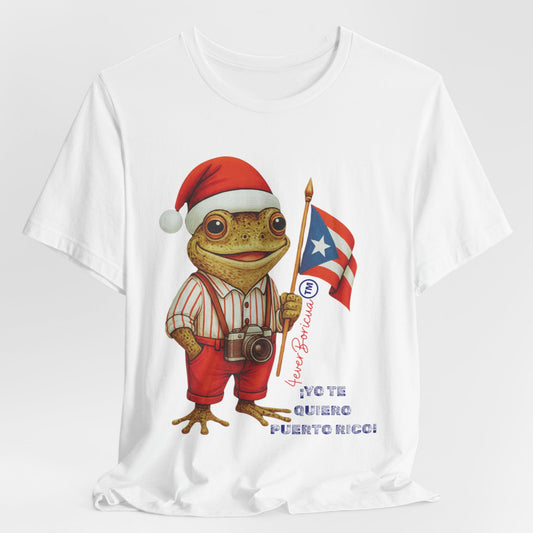 CAMISETA NAVIDAD SAPO CONCHO Christmas Shirt Yo Te Quiero Puerto Rico | Diseño Exclusivo 4everBoricua