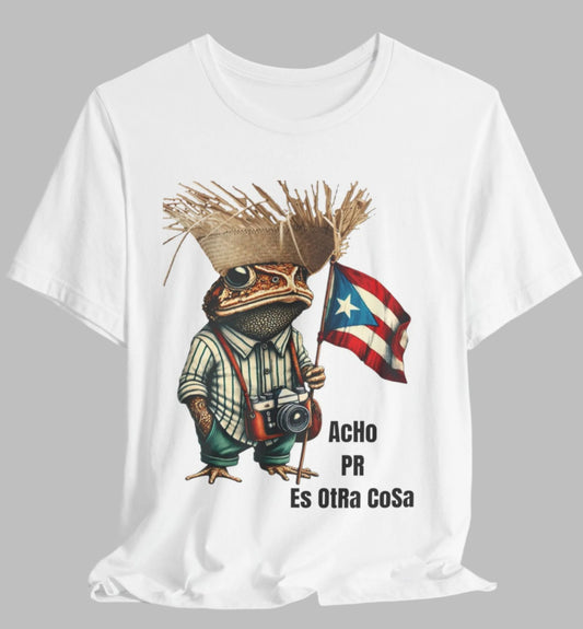 ACHO PR ES OTRA COSA CAMISETAS SHIRTS PUERTO RICO SAPO CONCHO BAD BUNNY FOREVERBORI