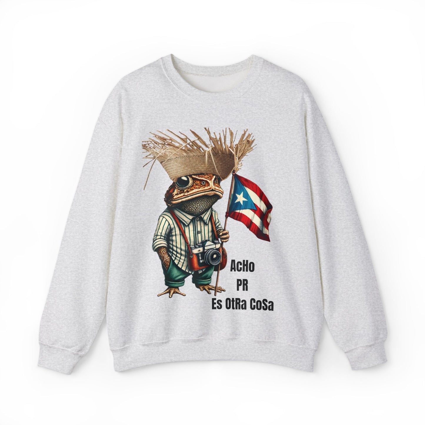 ACHO PR Es OTRA Cosa Puerto Rico Unisex Sweatshirt | Sapo Concho y Bandera | Diseño 4everBoricua
