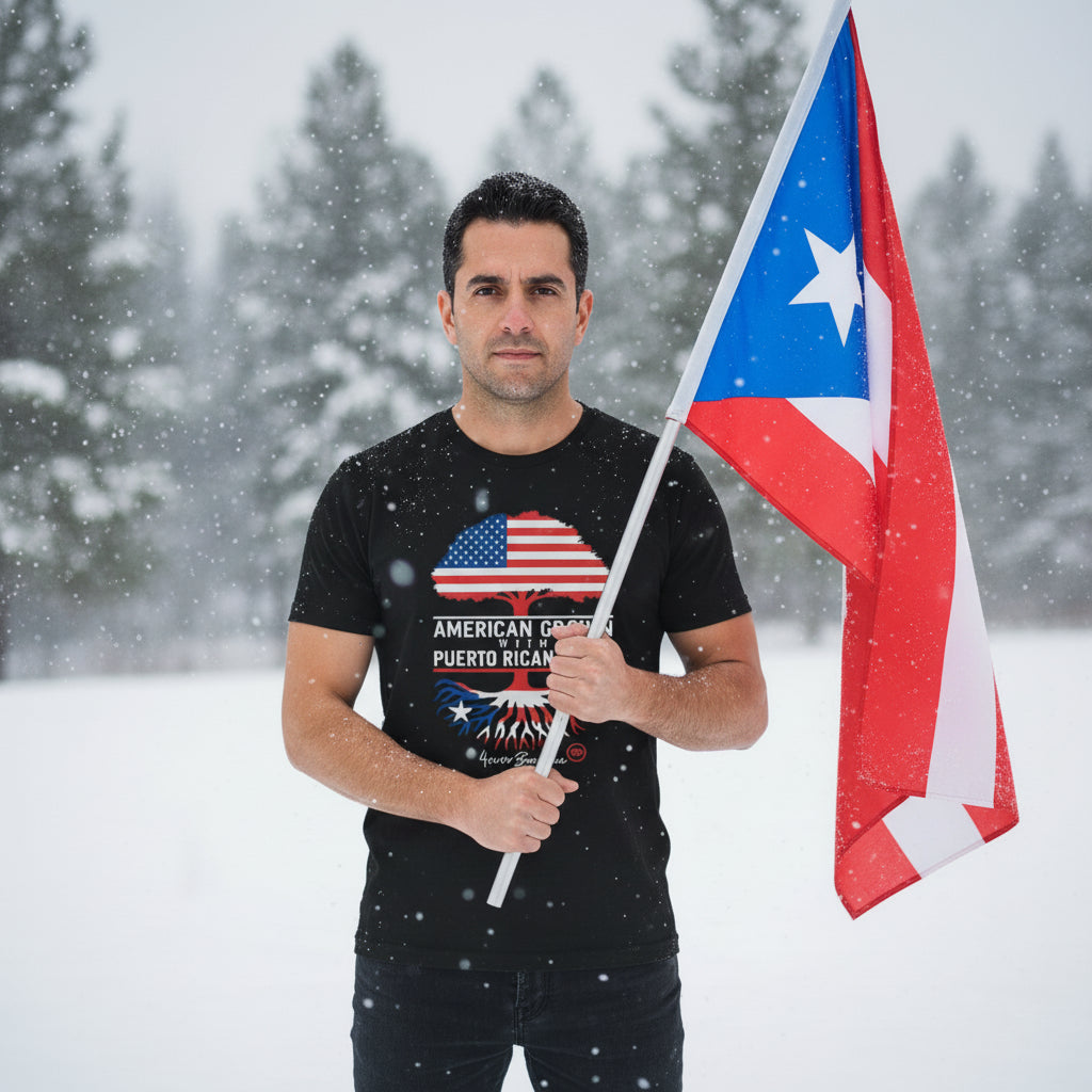 AMERICAN GROWN WITH PUERTO RICAN ROOTS Puerto Rico Shirt 4everboricua™️