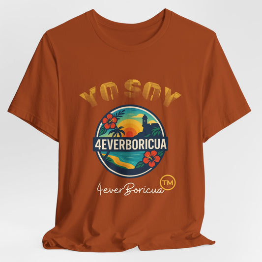 Camiseta Puerto Rico YO SOY 4EVERBORICUA Shirt Boricua Pride Tee | Autumn