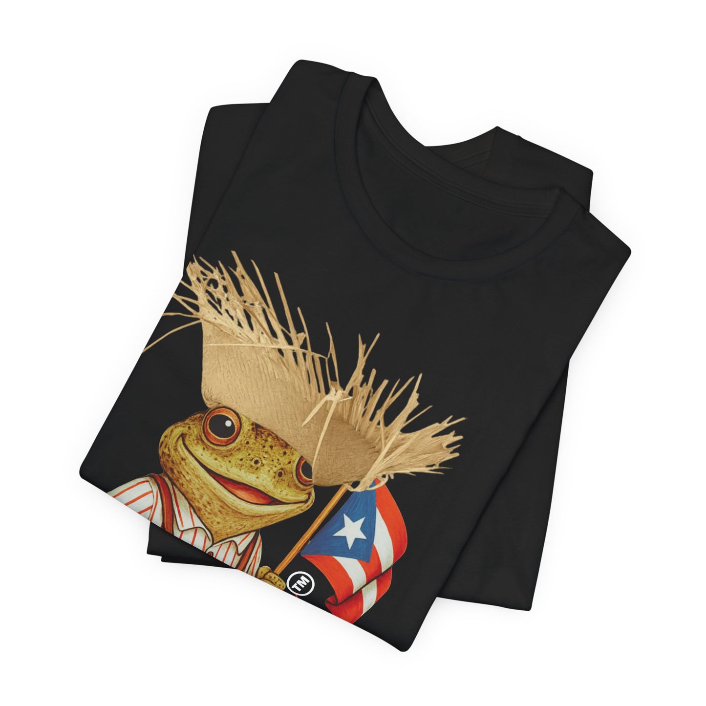 CAMISETA Yo Te Quiero Puerto Rico Shirt con Sapo Concho Pava y Bandera Unisex Negra | Diseño Exclusivo 4everBoricua