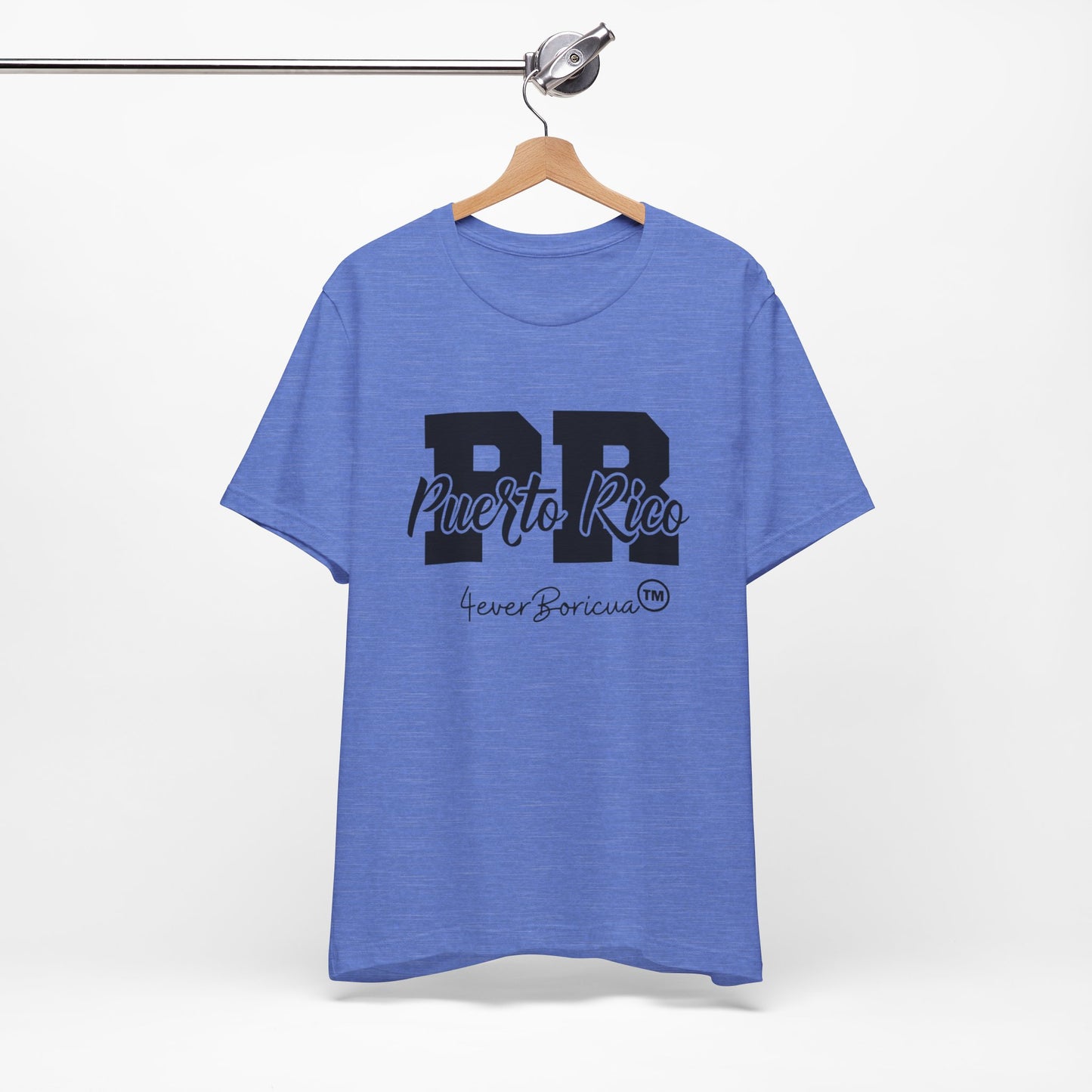 CAMISETAS PR PUERTO RICO UNISEX BLUE COLOR T-SHIRT | 4EVERBORICUA