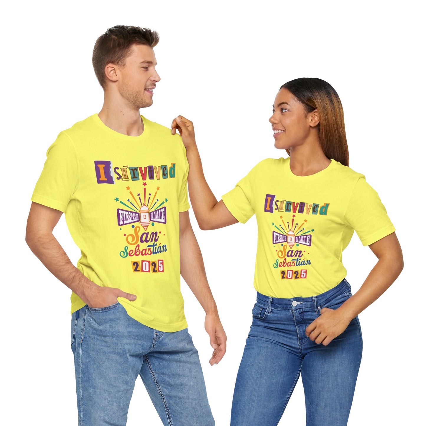 CAMISETAS PR UNISEX I SURVIVED FIESTAS DE LA SANSE 2025 T-Shirt Many Colors