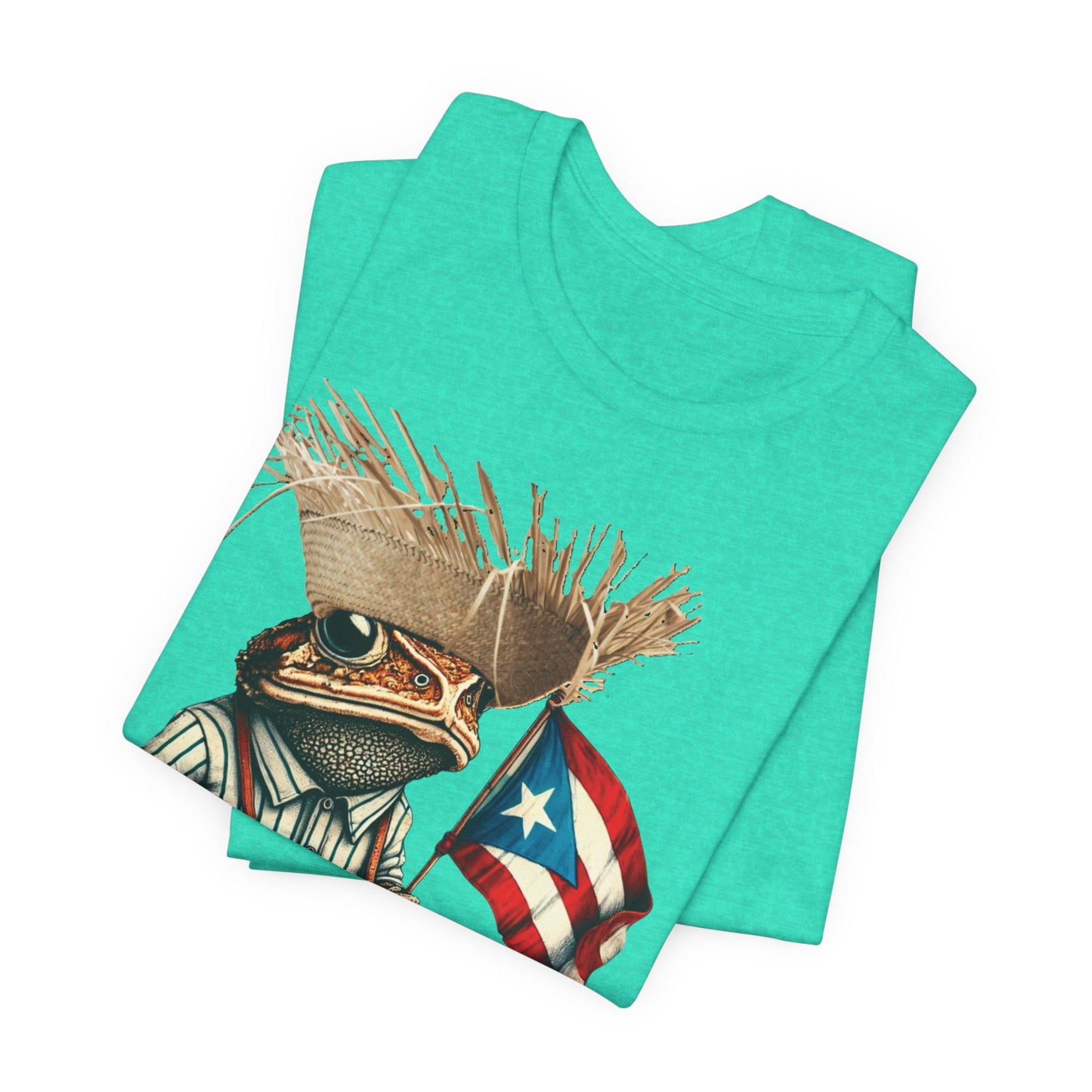ACHO PR ES OTRA COSA SAPO CONCHO Camisetas Puerto Rico Shirts Sea Green | 4EVERBORICUA