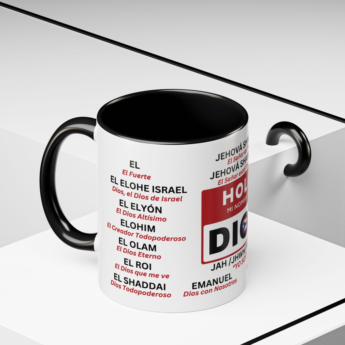 TAZA COFFEE MUG PUERTO RICO - 21 NOMBRES DE DIOS | 4EVERBORICUA
