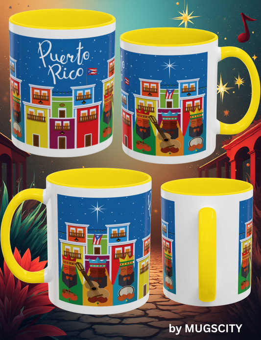 TAZA TRES REYES MAGOS EN OSJ PUERTO RICO MUG THREE KINGS (En Variedad de Hermosos Colores) | 4EVERBORICUA