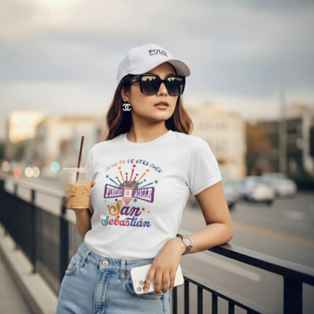 Camiseta Unisex ACHO PR Es Otra Cosa SANSE 2026 Puerto Rico PR Shirts Fiestas de la Calle San Sebastián - Blanca | 4everBoricua